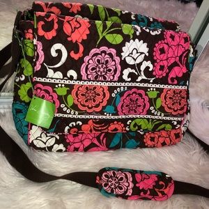 Vera Bradley Large messenger Side bookbag